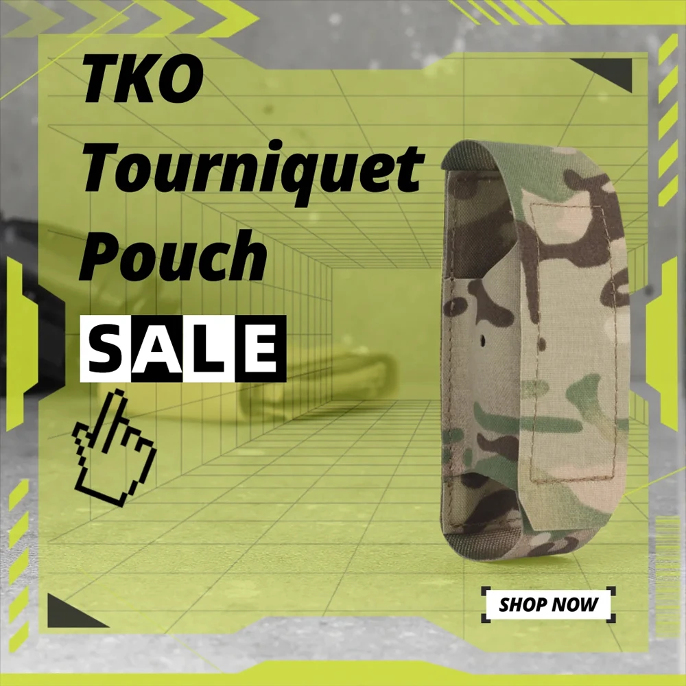 

Tactical TKO Tourniquet Bag, Molle Storage GP Bag, Torch EDC Bag, First Aid Kit, Tourniquet Stand, Hunting Dump Pouch