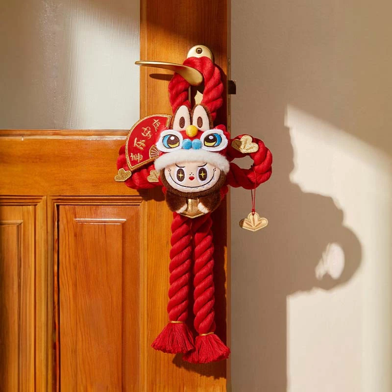 Genuine Golden Snake Happy New Year Series Labubu Hangings Toys Doll Anime Figure Desktop Ornaments Collection New Year Gift