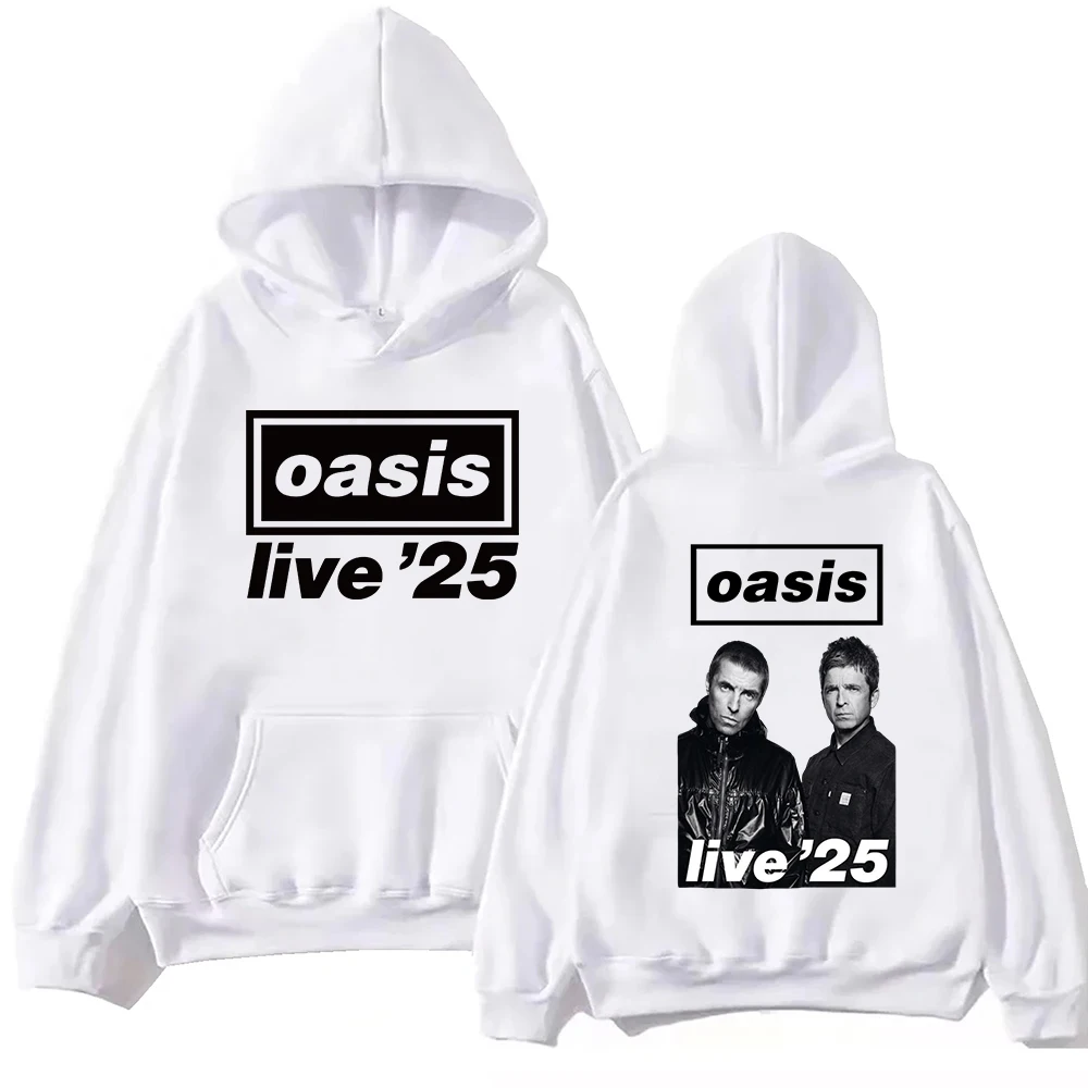 Oasis Live 25 Tour  Hoodie Women Men Long Sleeve Hoodies Muisc Tour Fans Gift