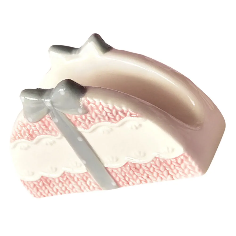

Napkin Holder for Kitchen Napkins Accessories Decorative Ceramic Retro Cute