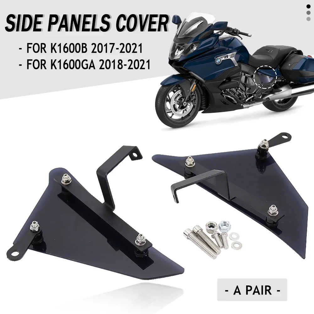 

New Motorcycle Left&Right Fill Panels Cover Fairing Cowl ABS Plastic Plates Tank Trim For BMW K1600B K1600 Grand America