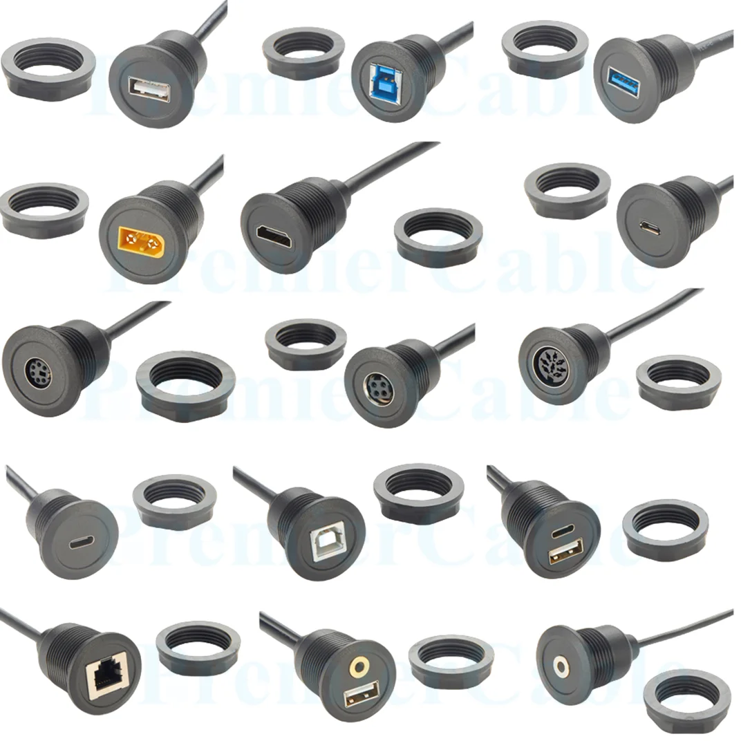 USB 3.0 B Stecker auf Buchse Verlängerungskabel für Unterputzmontage, eingebettetes USB Typ B Druckerkabel für Festplatten, Scanner und Automatisierung – Detail 1