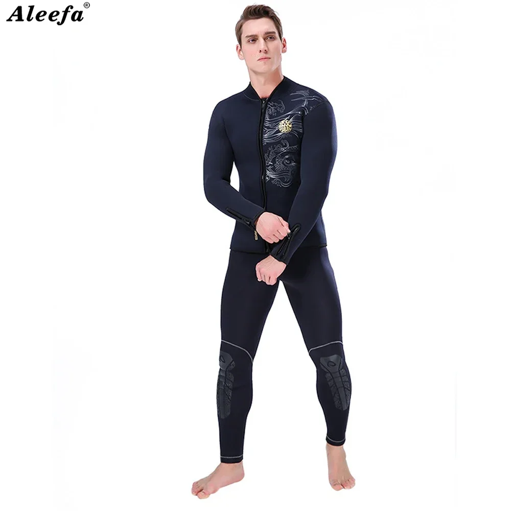 Slinx 5mm Diving Wetsuit Jackets Men Neoprene Jacket for Kitesurfing Clothes Suit Front Zip