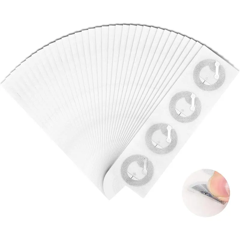 100Pcs Clear NTAG215 NFC Stickers 504Byte Rewritable Adhesive Tags for All NFC Enabled Smart Phones