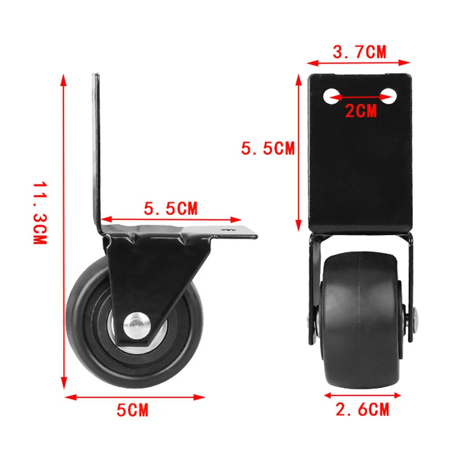 Desgaste-roda resistente do rodízio do metal da bagagem, acessório manutenção