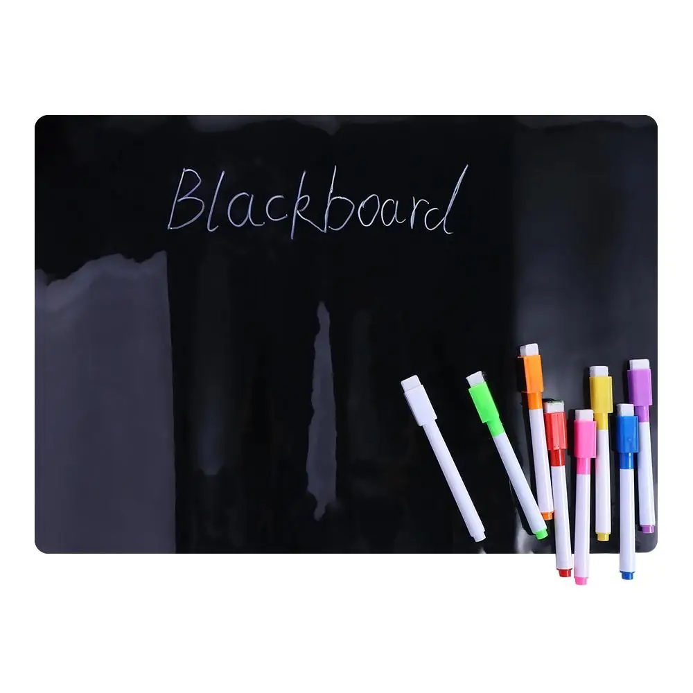 1 Pc Fridge Magnet Blackboard Stickers Magnetic Drawing Board Removable Draw Erasable Blackboard 30*12cm