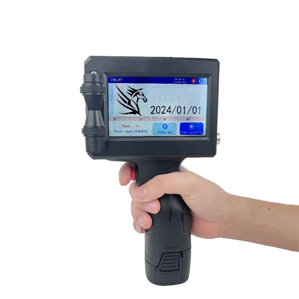 

Logo Portable Printing Machine Mini Printer Mobile Inkjet Pen Metal Hand Held Inkjet Printer