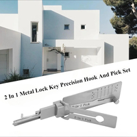 2 In 1 Metal Lock Key Precision Hook And Pick Hand Tool Set O-Ring Pickup Kits Maintenance Repair Tool Car Unlocking Instrument