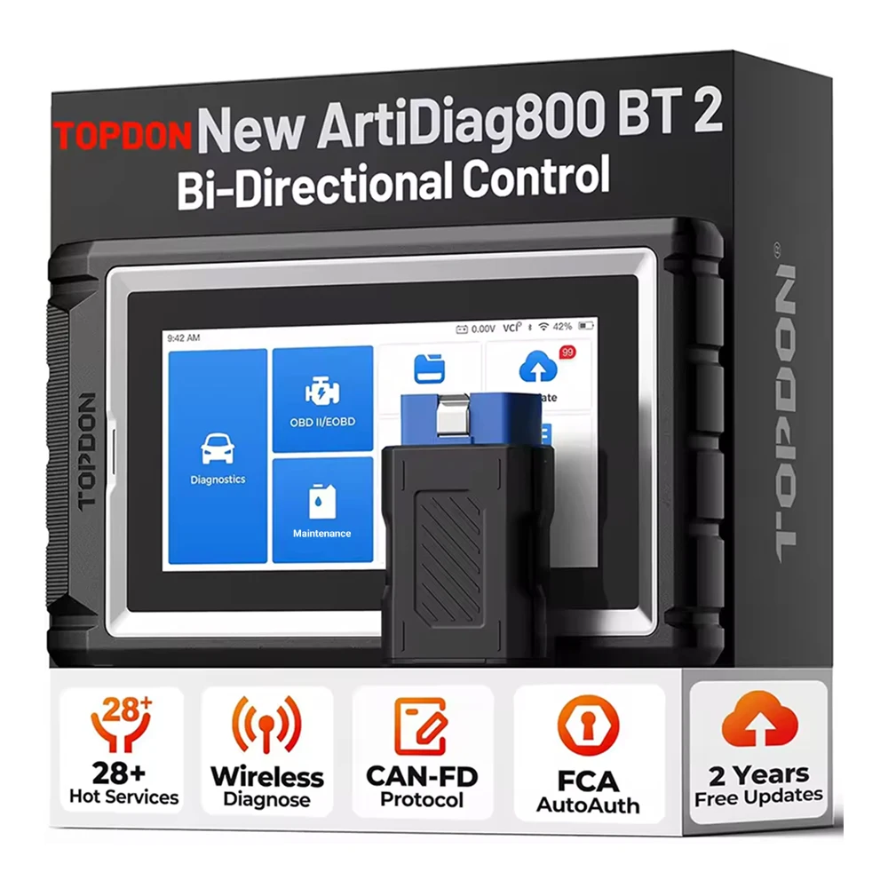 TOPDON Artidiag800 BT 2 Automotive Car Diagnostic Tool Full System OBD2 Scanner 2 Year Free Update Scan Tool VCI Repair Tool view 7
