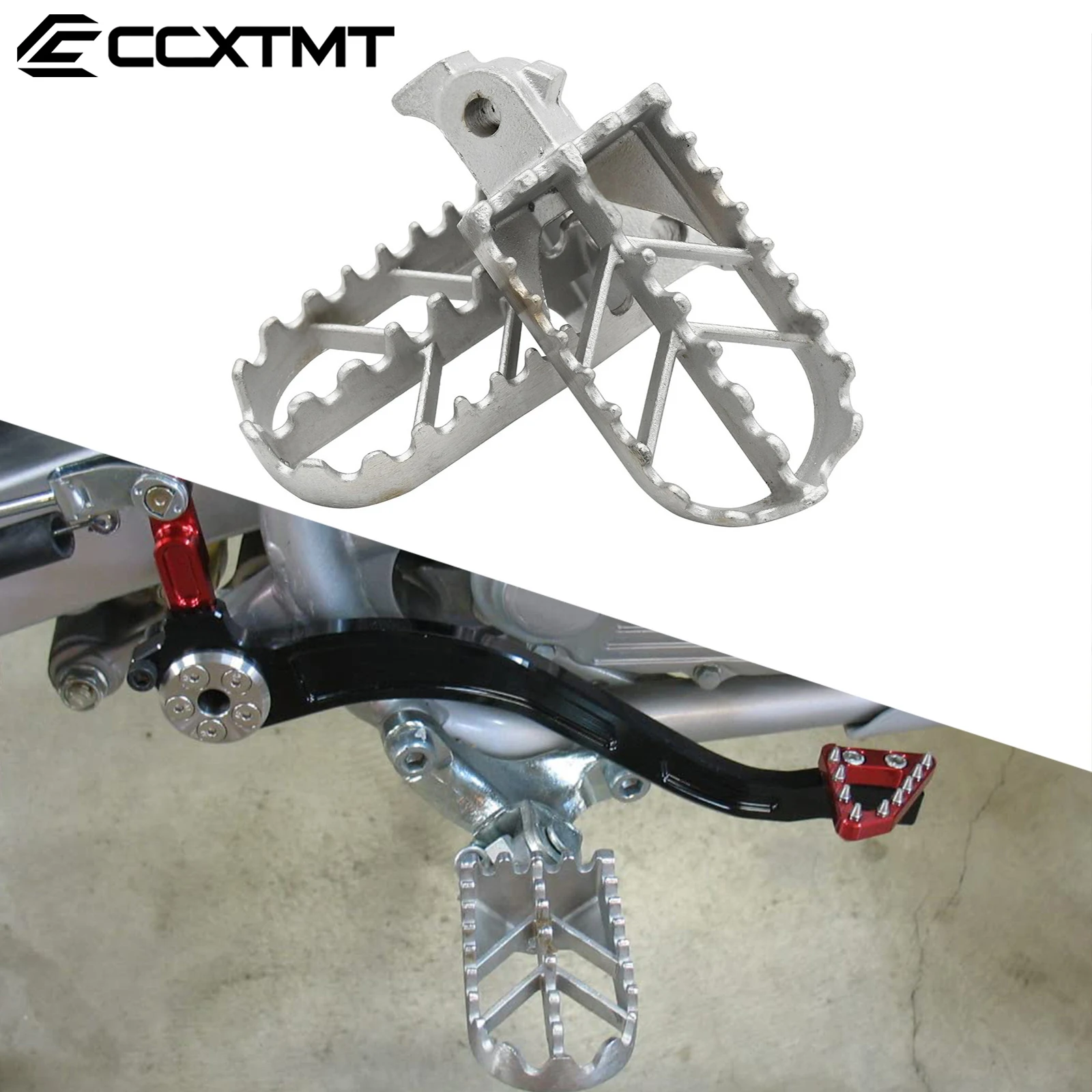 

Dirt Bike Stainless Steel Motorcycle Foot Peg Rest Pedal Footpegs For Honda XR XRF CRF 50 50R 70 100F Motocross Universal Parts