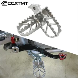 Dirt Bike Stainless Steel Motorcycle Foot Peg Rest Pedal Footpegs For Honda XR XRF CRF 50 50R 70 100F Motocross Universal Parts