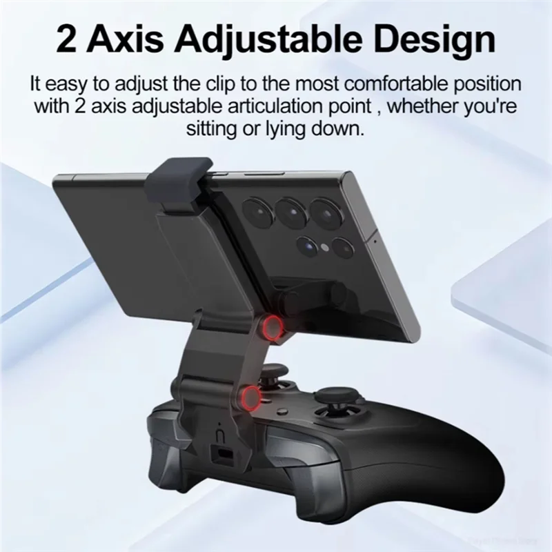 N05R For Gamesir Phone Holder Handle Bracket For Cyclone 2 For Cyclone Pro T4 PRO Controller Mobile Clip For Android IOS Devices