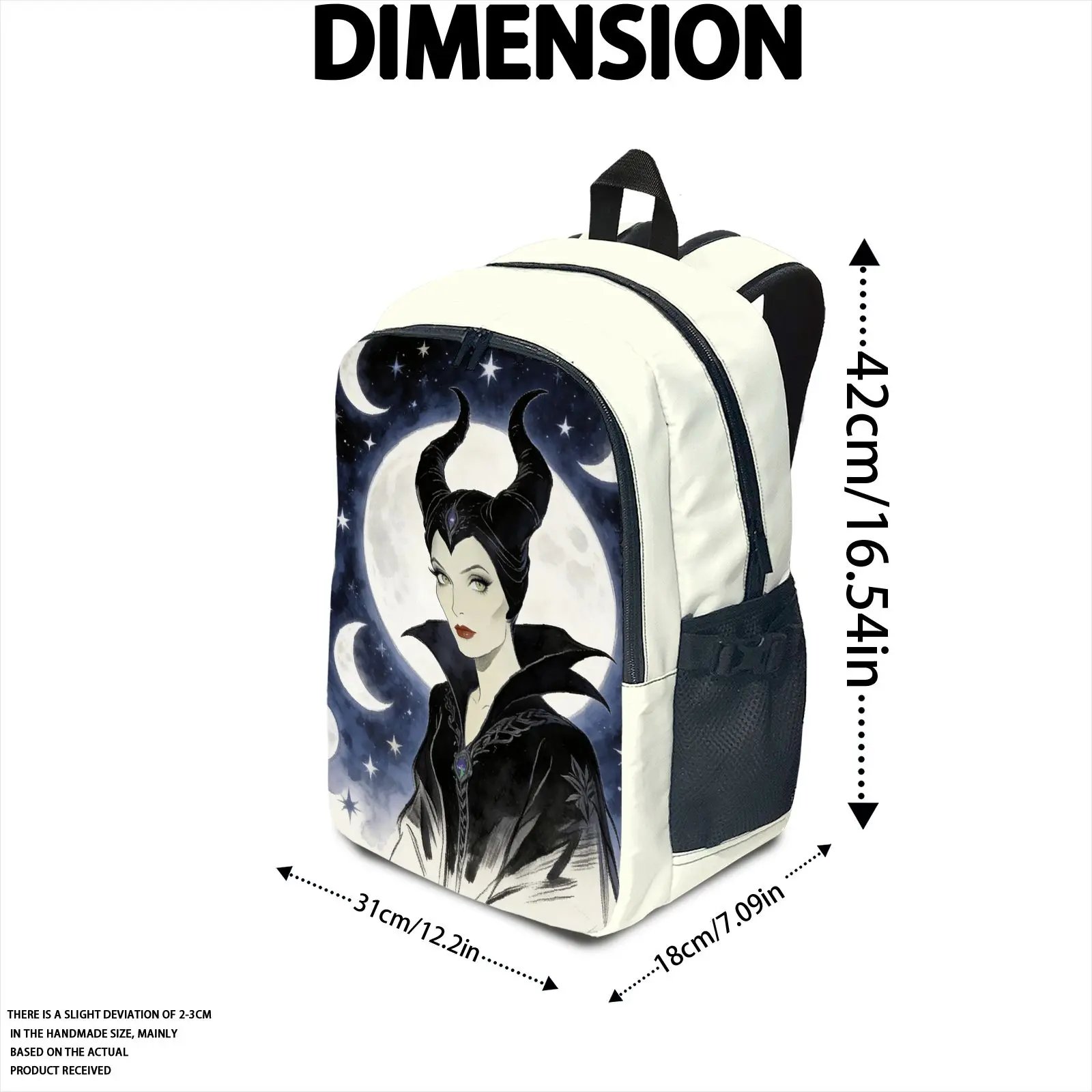 กระเป๋าเป้ดิสนีย์มาเลฟิเซนท์ 1 ชิ้น ทันสมัยและเรียบง่าย เป็นของขวัญได้ สไตล์คู่รักแบบยูนิเซ็กซ์ ความจุขนาดใหญ่ คุณภาพสูง