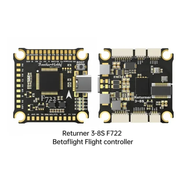 BrotherHobby Returner STM32F722RET6 3-8S F722 Betaflight Flight Controller FC with Black Box for DJ I