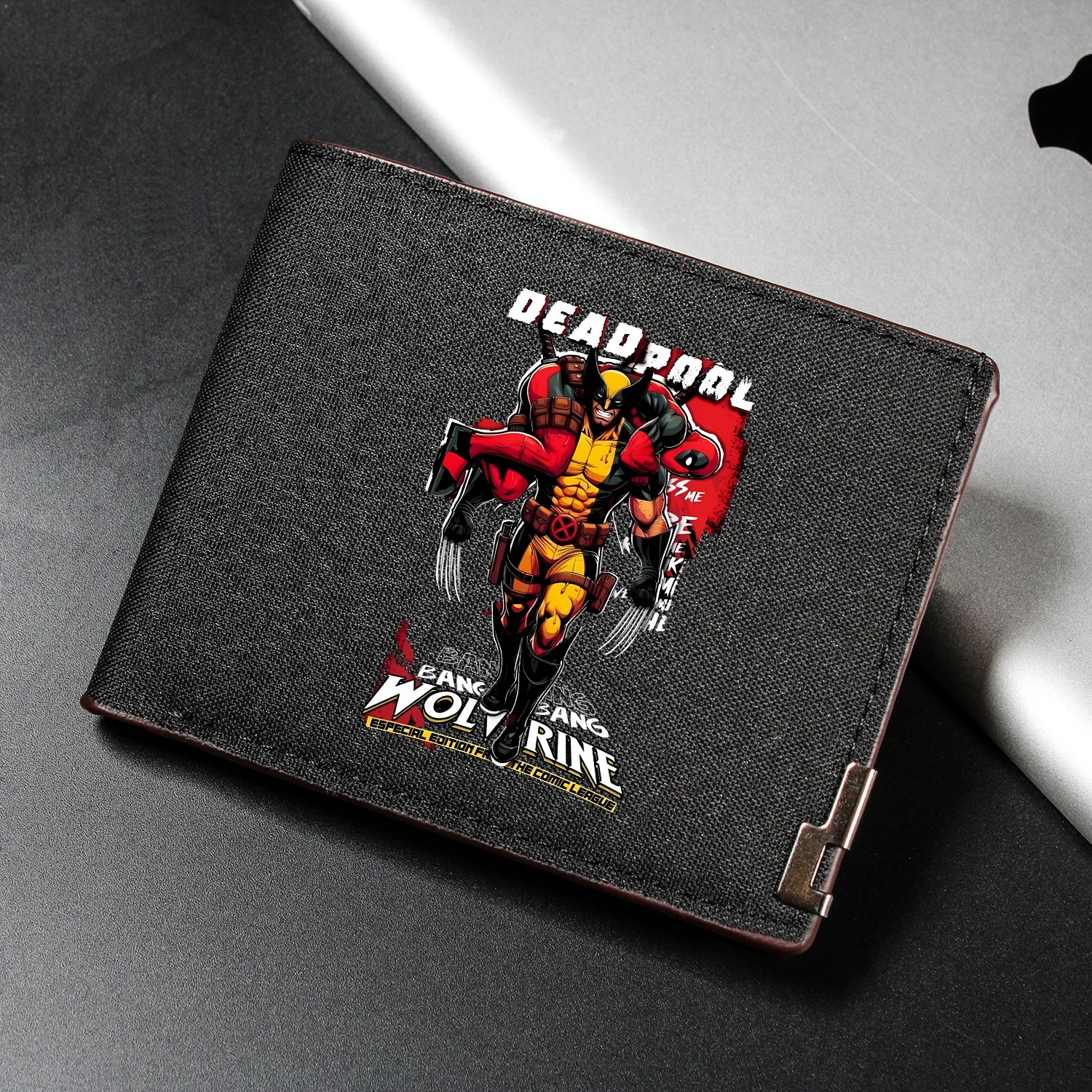 MARVEL Deadpool and Wolverine Cartoon Wallet Periphery Unisex Pocketbook Outdoor Supplies Multi Card Slot Purse Money Bag Gift