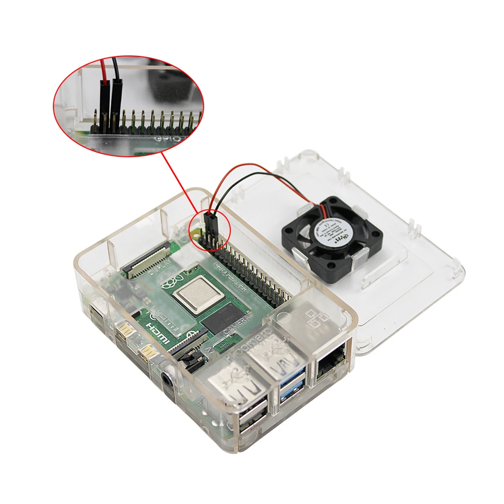 Raspberry Pi 4 modèle B, kit de 8 Go, 4 Go, 2 Go, adaptateur secteur, boîtier ABS, carte 32 Go, 64 Go, lecteur, dissipateur de chaleur