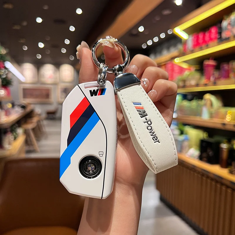 

Чехол для ключей автомобиля в стиле M-power из ABS-пластика для BMW I7 X7 G07 LCI I20 U11 IX X1 7 Series G70 G09 XM U06 G81 M3, аксессуары для защиты ключей.