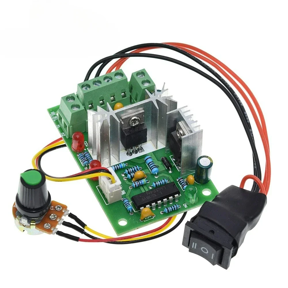 10V 12V 24V 36V PWM DC Controller with Positive Inversion Switch PWM DC Controller for DC Motor Speed Controller 150W