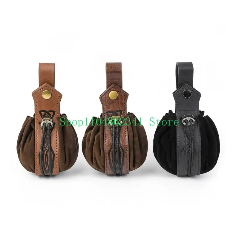 

Retro Belt Pouch Waist Bag Fanny Pack Cellphone Holder Steampunk Cosplay Medieval Renaissances Purse Costume Accessories
