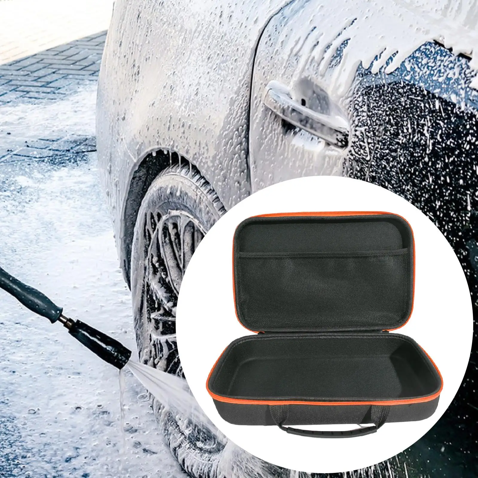 Water Pressure Washer Storage Case Water Pressure Sprayer Bag Comfortable Handle Multipurpose Car Cleaning Tool Bag Carrying