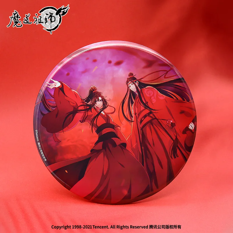 Anime Mo Dao Zu Shi MDZS Lan Wangji Wei Wuxian Wiosna akrylowy stojak Kostium Torba Broszka Szpilka Cosplay Śliczny Nieokiełznany