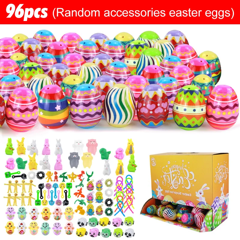 Prefilled Easter Eggs Includes Bunny Easter Eggs with Toys Inside Easter Egg Fillers for Easter Egg Hunt Easter Easter Basket