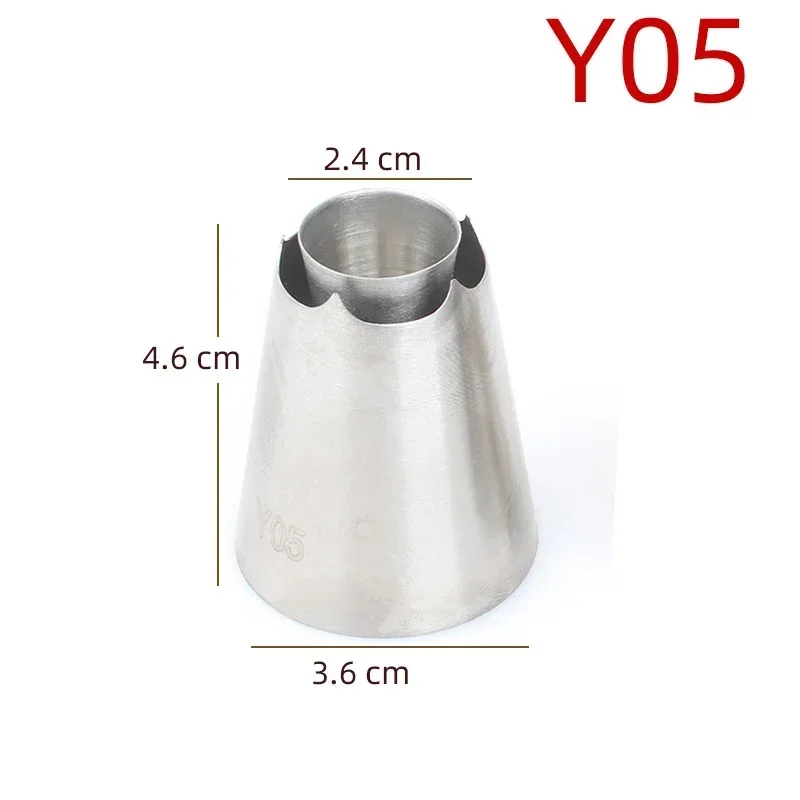 New#Y05 Y06 Pastry Nozzles For Create Romia Hollow Cream Flower Decoration Cupcake Fondant Tips Stainless Steel Baking Gadget