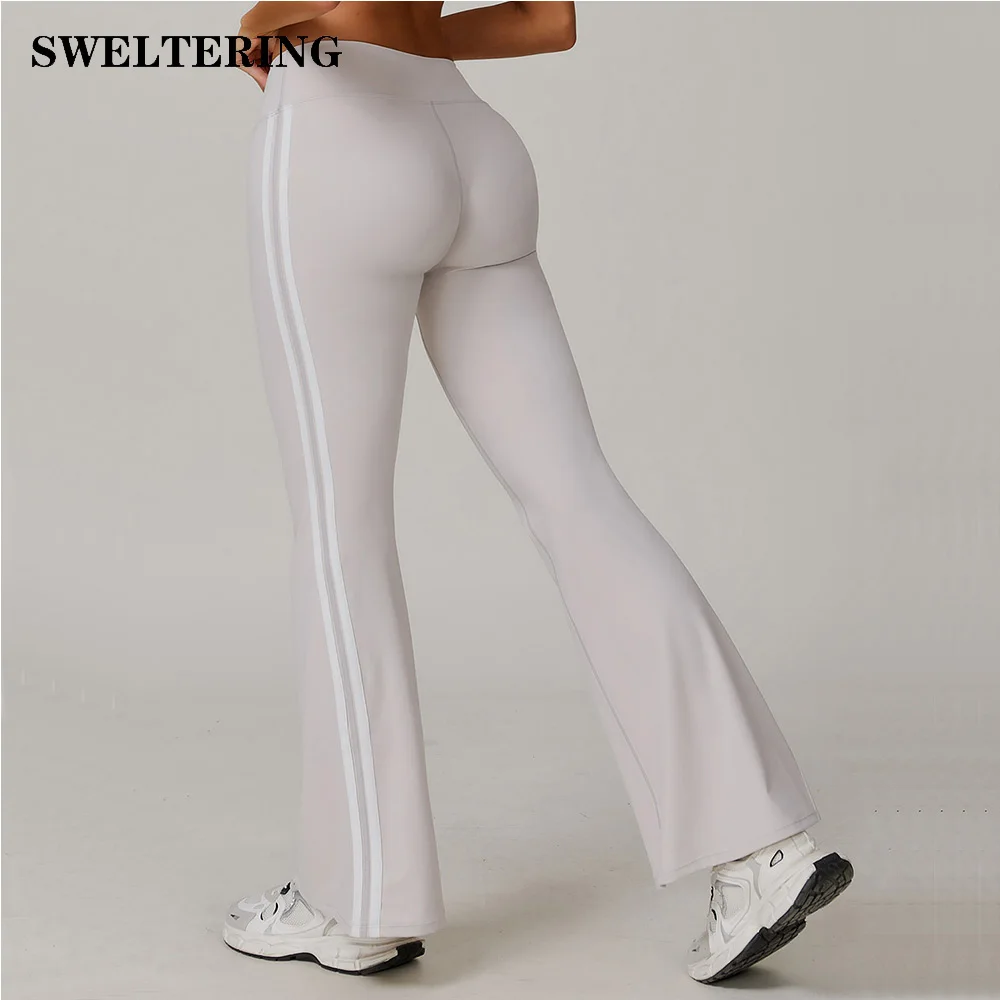 

Flared Pants Women Wide Leg Pants Gym Leggings Yoga Sports Pant Stretchy High Waist Fitness Sports Activewear Pants Bell-bottoms
