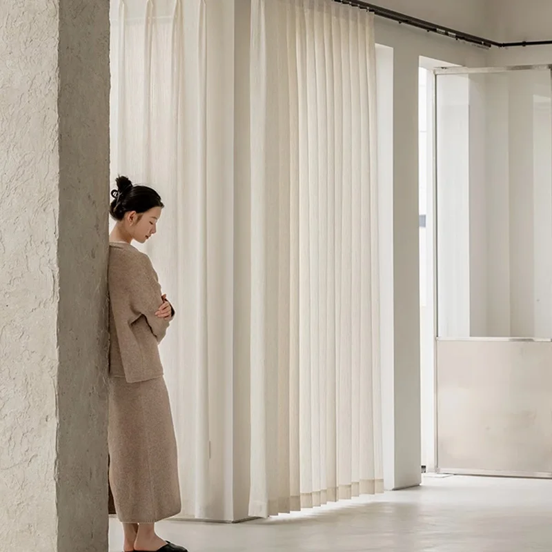 ستائر شفافة فاخرة لغرفة المعيشة من التول السميك لستائر النوافذ لغرفة النوم غطاء ظل معزول للمنزل الداخلي