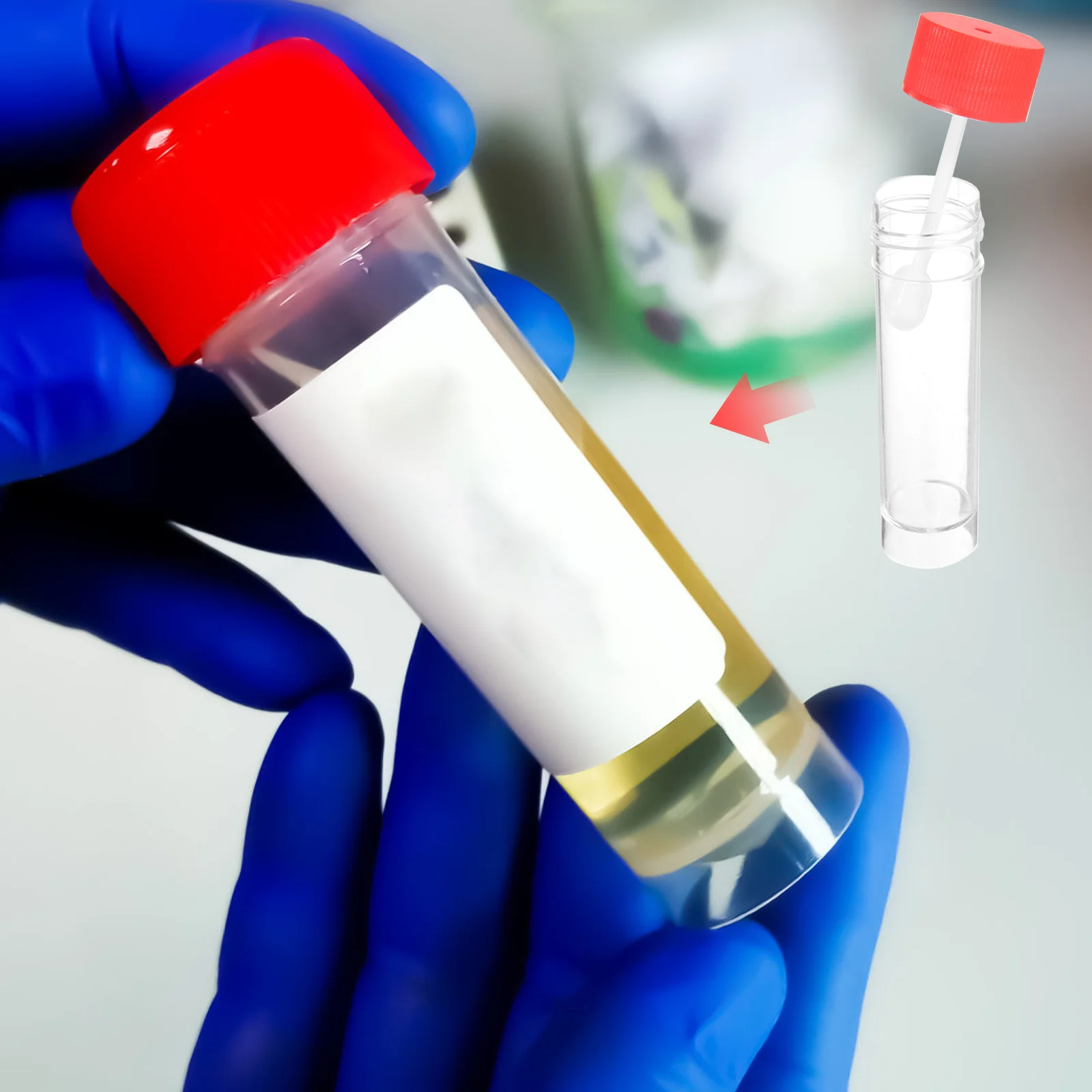 

20 Pcs Disposable Urine Cup Sample Sealed Container Specimen Collection Containers