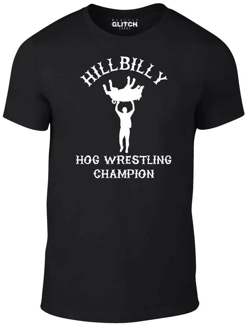 Reality Glitch Hillbilly Hog Wrestling Champ T Shirt