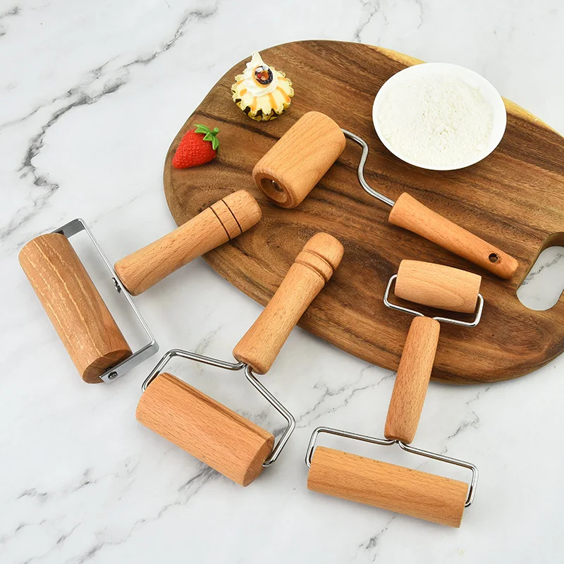 Rolling Pin Pastry and Pizza Baker Roller Wooden Baking Crush Nuts Crackers Cookies Kitchen Utensils Rolling Pins Pastry Boards