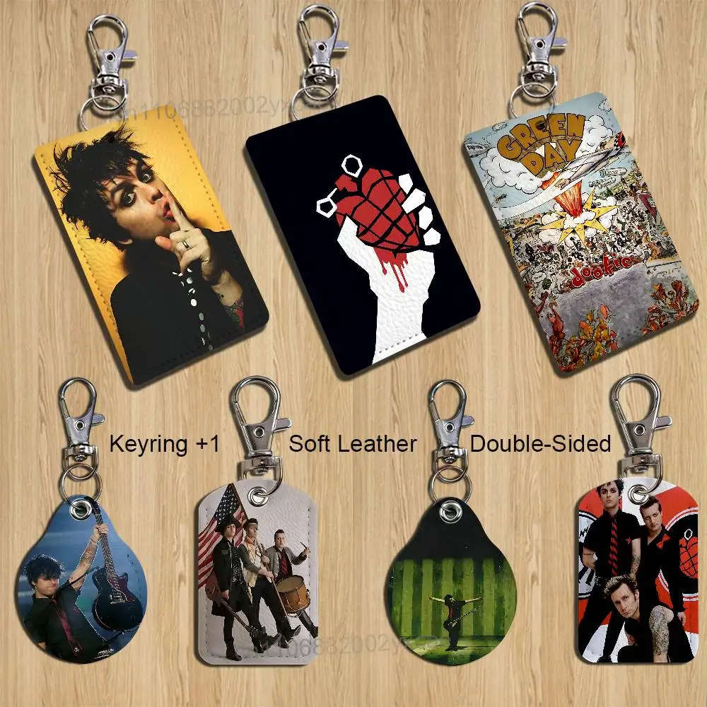 

Dookie band green day Card Holder Keychain Key Ring Door Lock Access Protective Case For Security Gift
