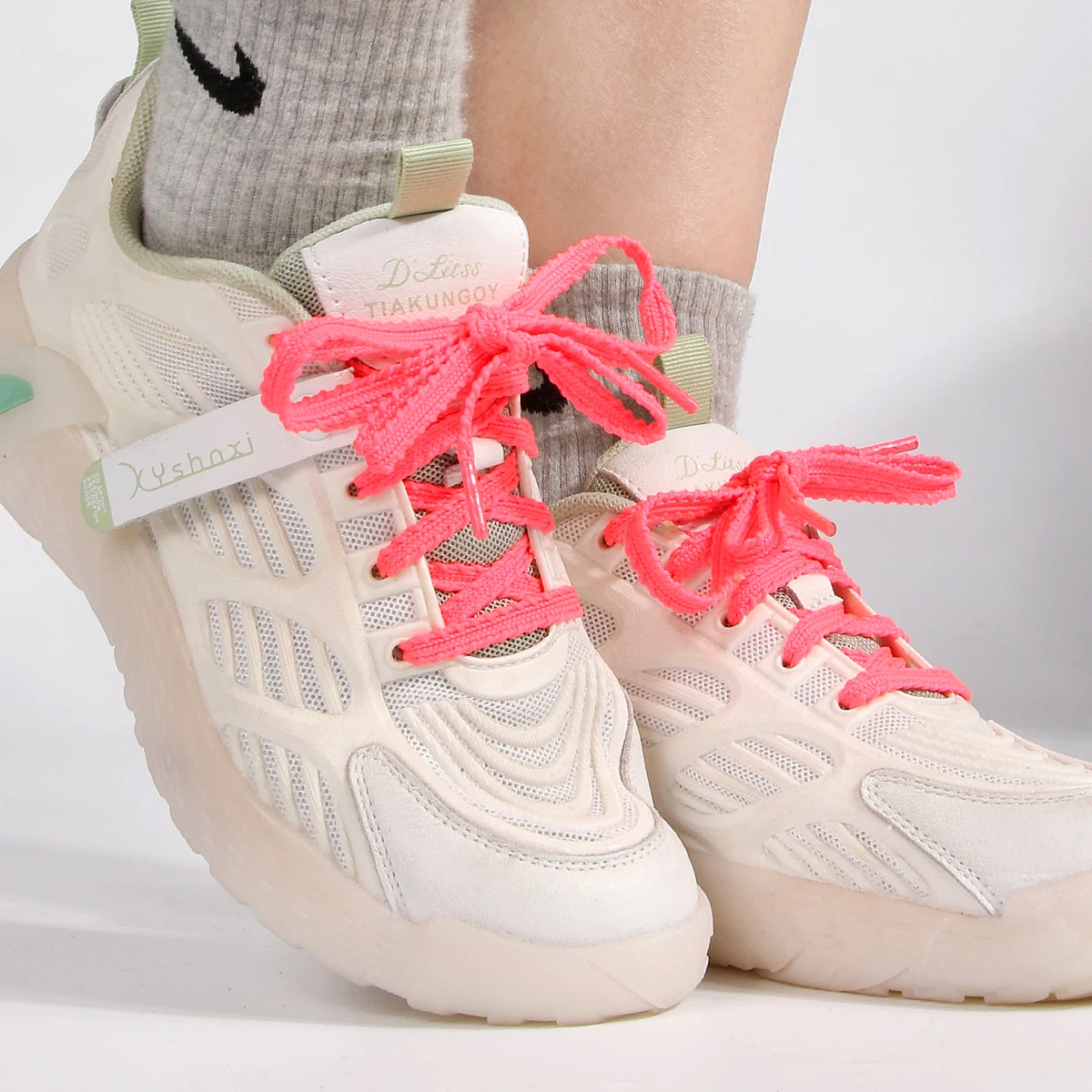 Neue lässige Sneaker-Schnürsenkel, flache Tennisschnürsenkel, modische Seilschnürsenkel für Schuhe, einfarbige flach gewebte Schnürsenkel, Schuhzubehör – Detail 12