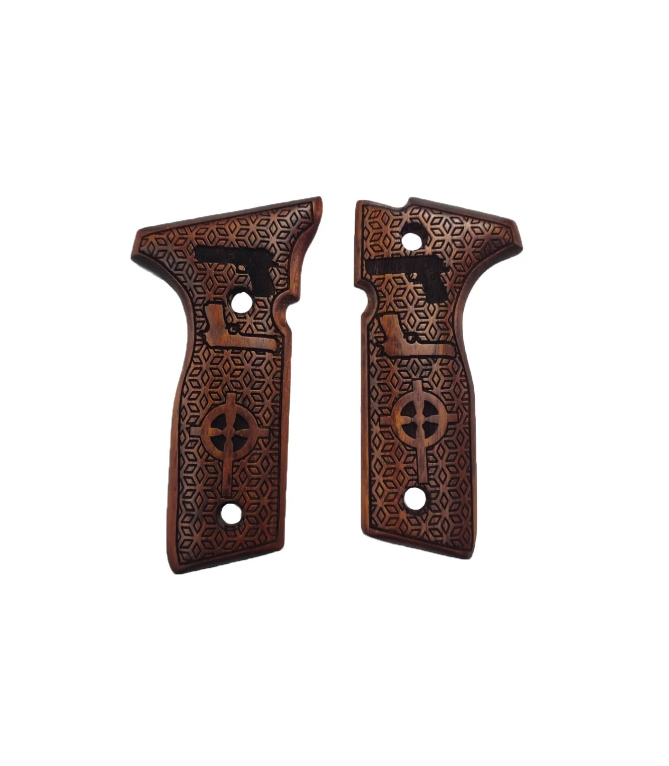 

Beretta Stoeger Compatible Laser Cut Wooden Grip 2022-3