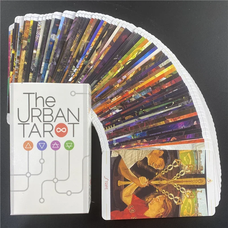 The Urban Tarot Cards Deck PRISMA VISIONS TAROTCard Game 78 Cards with Guidebook Divination English Inspired Good Fairy Angel