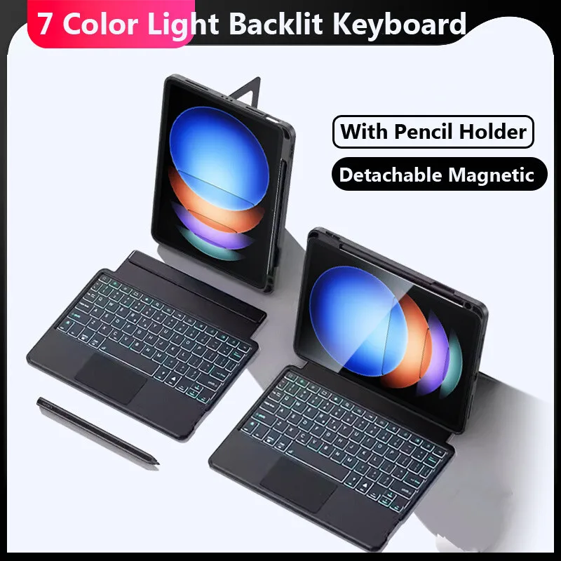 

Touchpad Keyboard for Xiaomi Pad 6S Pro 12.4 2024 6 Pro 11 Inch 5 5 Pro 11 for Redmi Pad SE 2023 11inch Backlit Keyboard Case