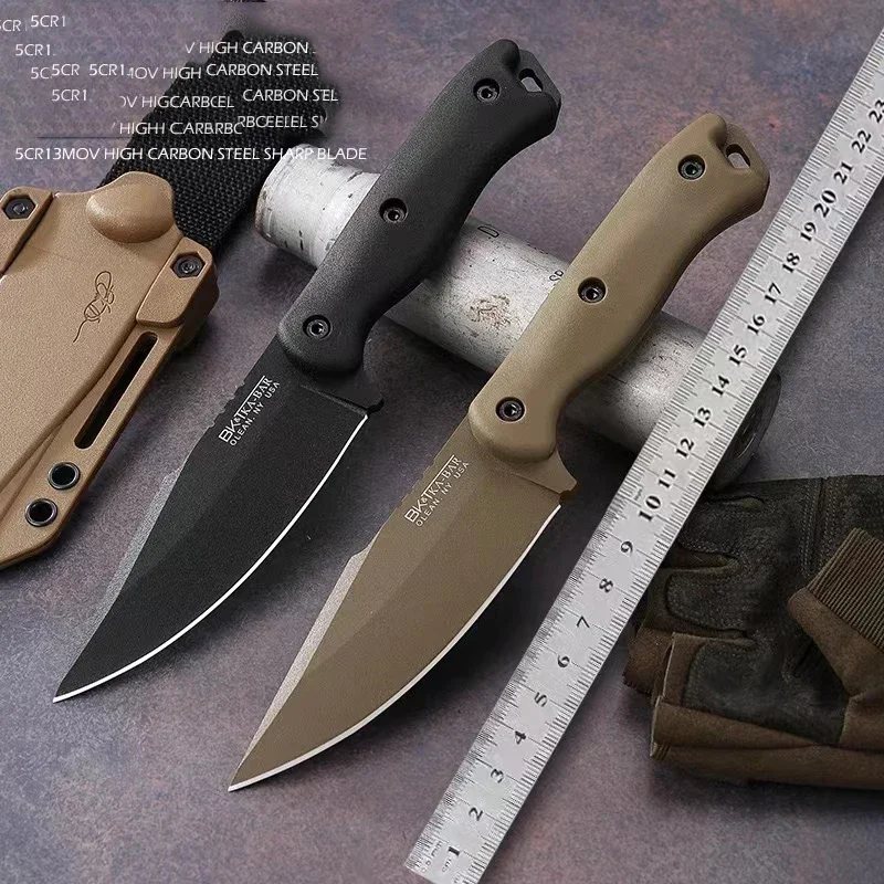 bk18 nylon glass handle D2 Handle outdoor camping tactical hunting multi-purpose EDC straight knife gift series