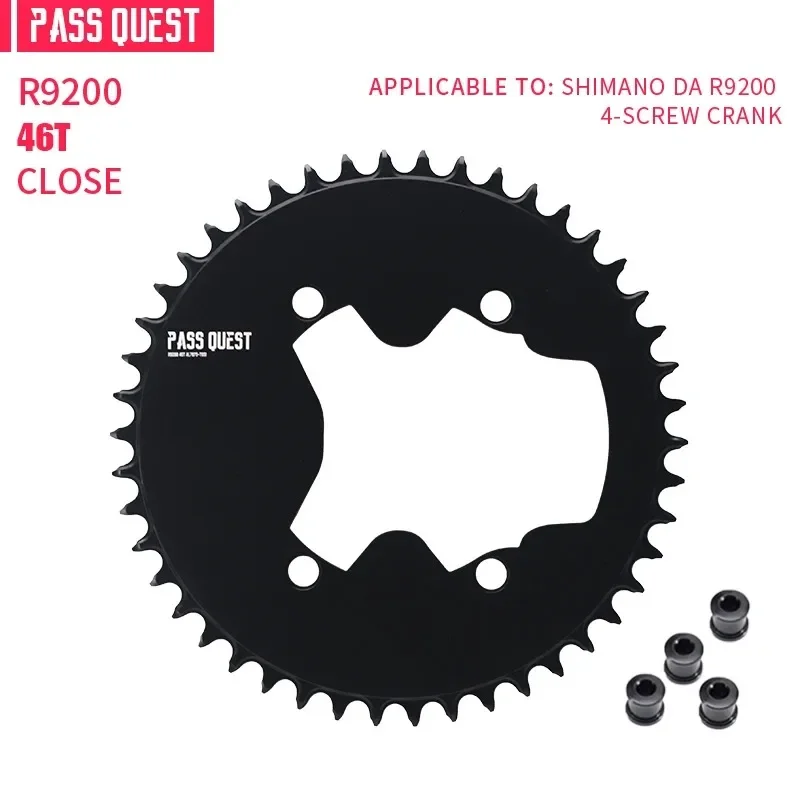 PASS QUEST 110BCD 4-bouts 1x AERO kettingblad voor shimano DA9200 R9200 smal breed kettingblad 42T-60T 9/10/11/12S