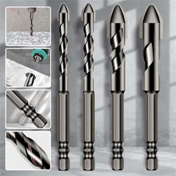 6/8/10/12MM Triangle Tile Drill Bit Glass Cement Metal Wood Plastic Ceramic Hole Opener Brick Hard Alloy Triangle Bit Tools Set