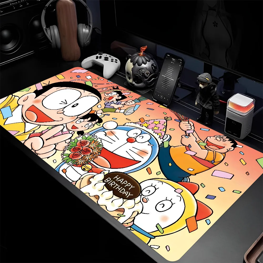 Anime D-Doraemon-n Mousepad Large Gaming Mouse Pad LockEdge Thickened Computer Keyboard Table Desk Mat