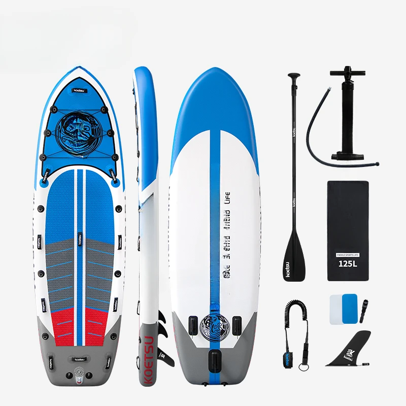 Paddle Board Kickboard Paddle Widened Surfing Inflatable Board Can Be Equipped with Outboard Motor