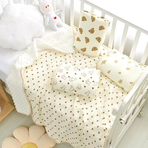 Muslin 신생아 수딩 담요, 콩 포장, 신생아 선물, 유아용 배넷저고리, 유모차 침구 액세서리 