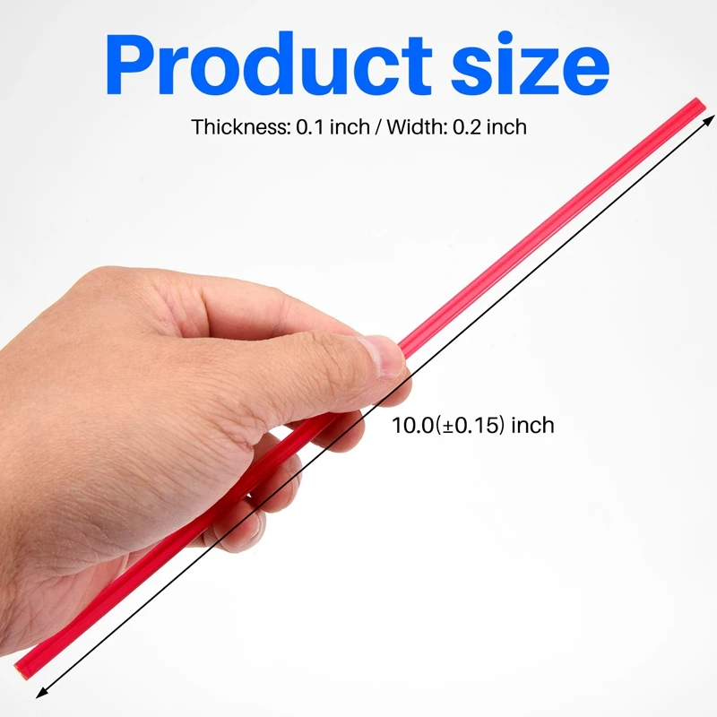 ABAH-50PCS Plastic Welding Rods - PP/PVC/PE Plastic Welder Rods For Hot Air Tools 10 Inch (Each Color 10PCS)