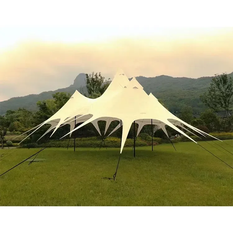 Large outdoor waterproof stretch tent oxford events tents hump triplet tent