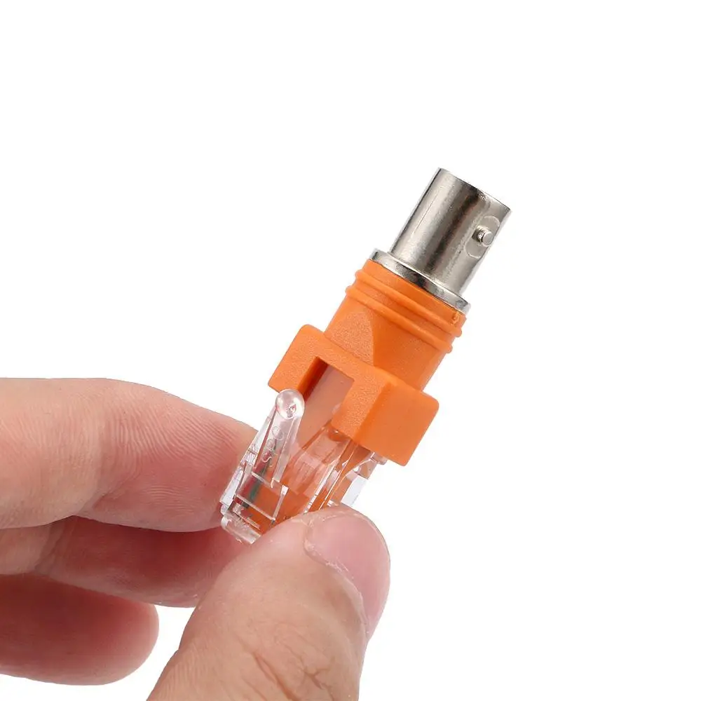 1Pc Durable Barrel Coupler Cable Connector Coaxial Computer Cables Connectors BNC Female To RJ45 Male RJ45 To RF Adapter
