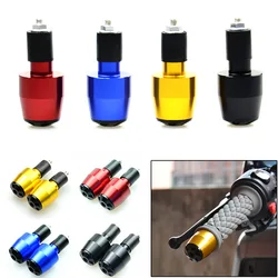 Universal CNC Motorcycle Handle Bar 22mm Motorcycle Handlebar Grips Bar End Slider Cap Plug