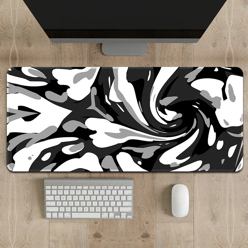 max oversized abstract fluid ripple desk mat exquisite heat transfer printing artistic smooth surface mouse pad