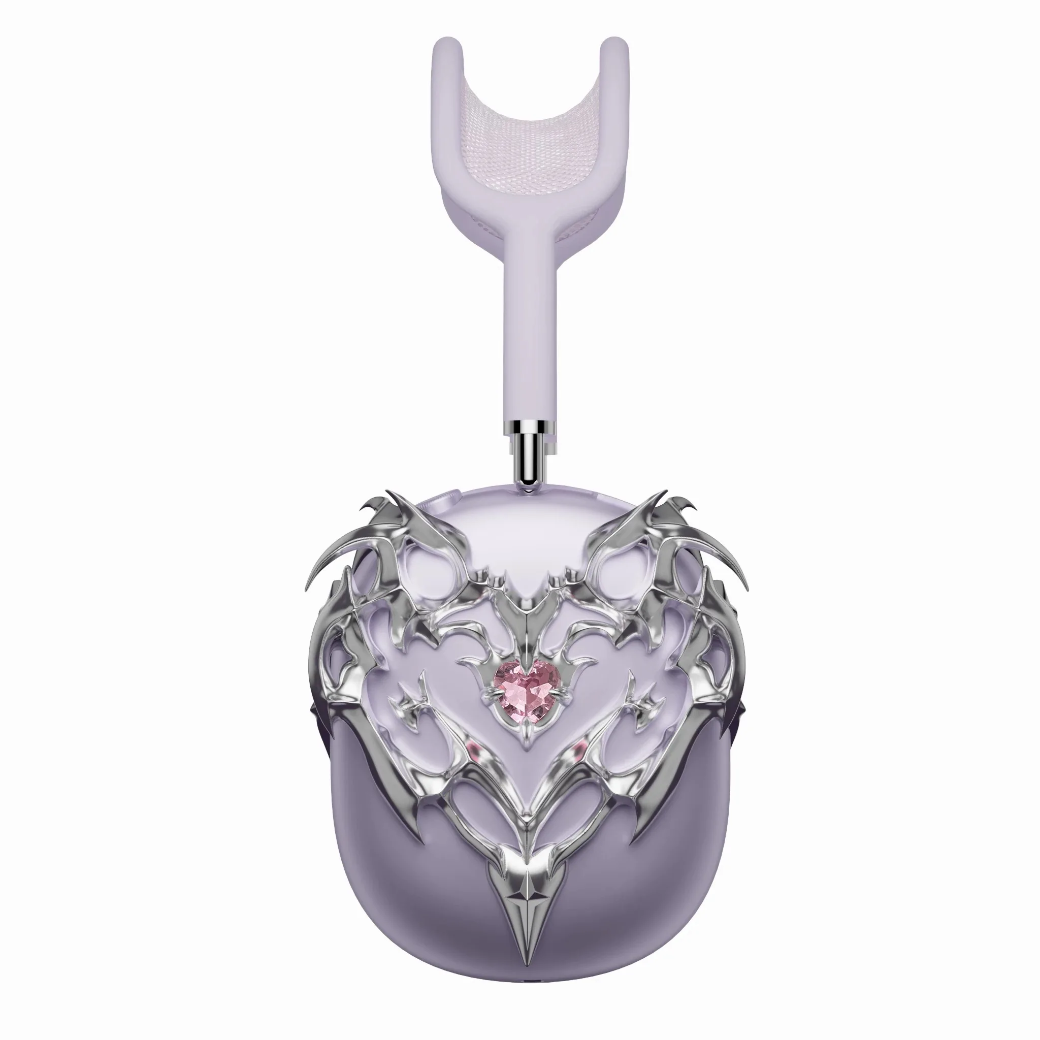 Diseño Original adecuado para funda para auriculares Airpods Max, funda protectora de espejo galvanizado con incrustaciones de amor