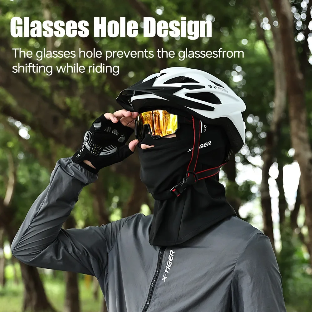 X-TIGER الشتاء الدراجات قناع الوجه يندبروف بالاكلافا تنفس مكافحة الضباب أقنعة التزلج الحرارية الدفء دراجة أقنعة كامل الوجه #3
